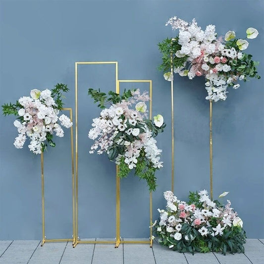 Cream, Light Pink Archway Flower, Floor Flower, Wedding Engagement Birthday Backdrop Flower Garland