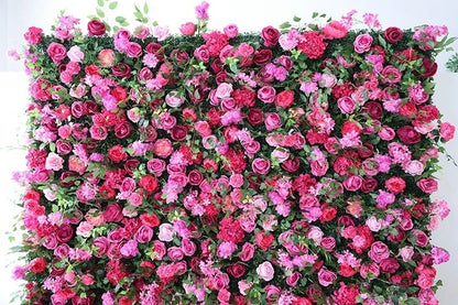 Charming Hot Pink Flower Backdrop, Wedding Engagement Baby Shower Backdrop Decoration