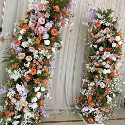 Autumn Colorful Archway Flower, Silk Flowers for Arch, Wedding Engagement Party Background Arrangement