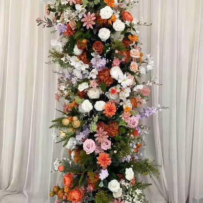 Autumn Colorful Archway Flower, Silk Flowers for Arch, Wedding Engagement Party Background Arrangement