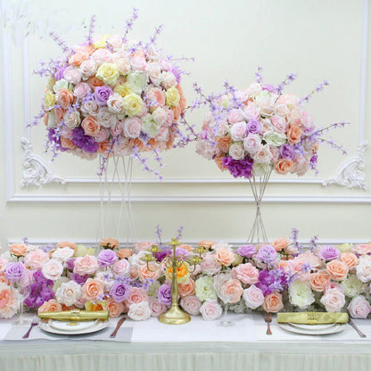 Bright Archway Flower Arrangement, Soft Colorful Centerpiece, Wedding, Engagement Backdrop Decoration