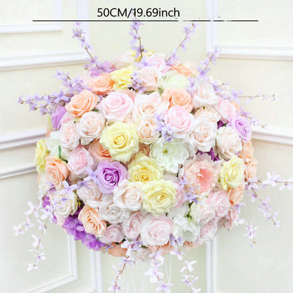 Bright Archway Flower Arrangement, Soft Colorful Centerpiece, Wedding, Engagement Backdrop Decoration