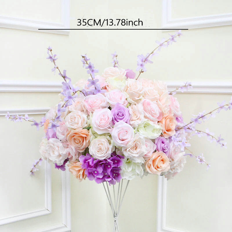 Bright Archway Flower Arrangement, Soft Colorful Centerpiece, Wedding, Engagement Backdrop Decoration