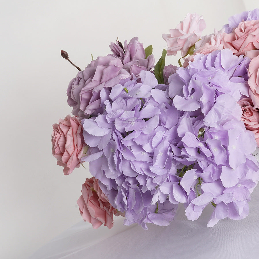 Dusty Purple,Dusty Pink Table Runner,Wedding Flower Row,Bridal Shower Backdrop Decoration