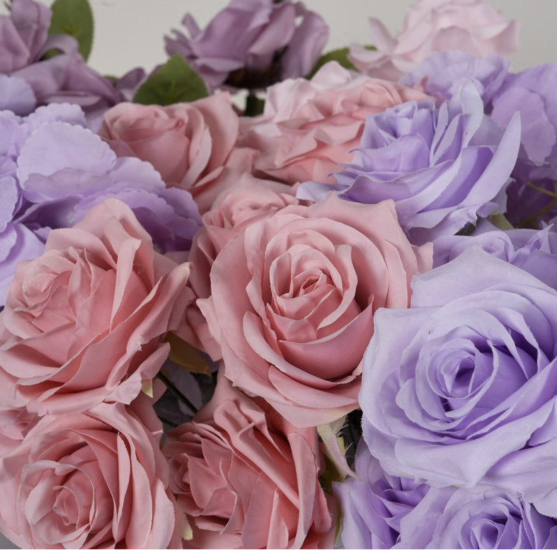 Dusty Purple,Dusty Pink Table Runner,Wedding Flower Row,Bridal Shower Backdrop Decoration