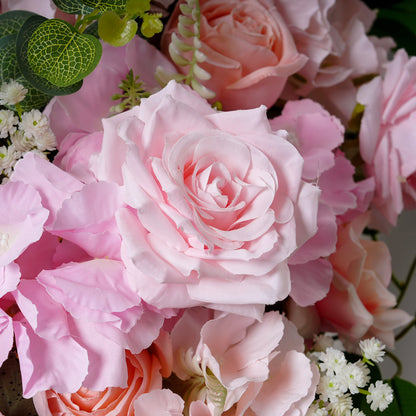 Light Pink, Peach Flower Arrangement, Wedding Flower Centerpiece, Bridal Shower Backdrop Decoration