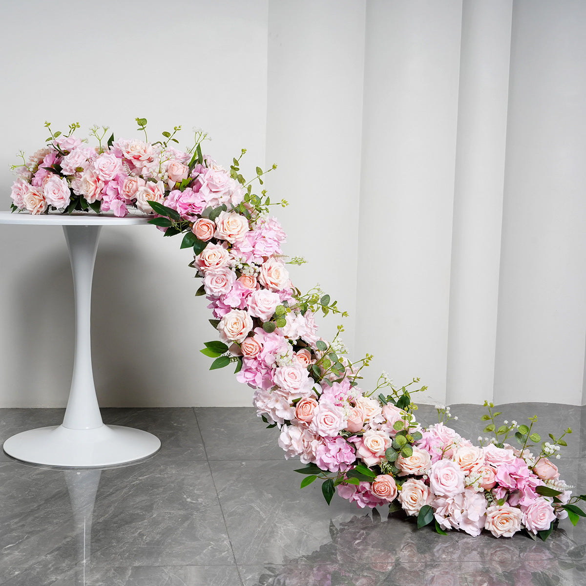 Light Pink, Peach Flower Arrangement, Wedding Flower Centerpiece, Bridal Shower Backdrop Decoration