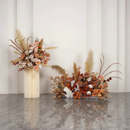 Brown, Terracotta, Dusty,Rust Orange Autumn Fall Wedding Flower Garland, Centerpiece, Bridal Shower Backdrop Decoration