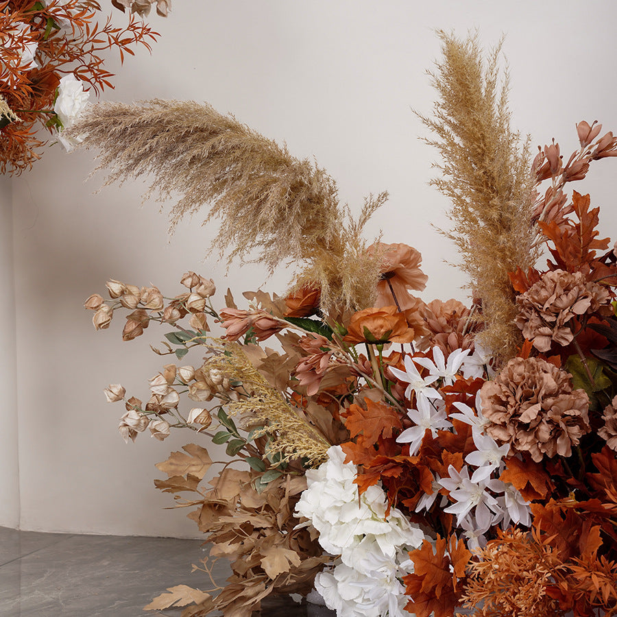 Brown, Terracotta, Dusty,Rust Orange Autumn Fall Wedding Flower Garland, Centerpiece, Bridal Shower Backdrop Decoration