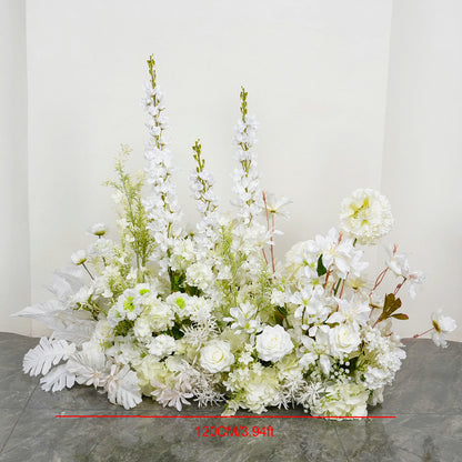 White Flower Arrangement, Centerpiece, Floor Flower, Wedding Engagement Bridal Shower Backdrop Customize Flower