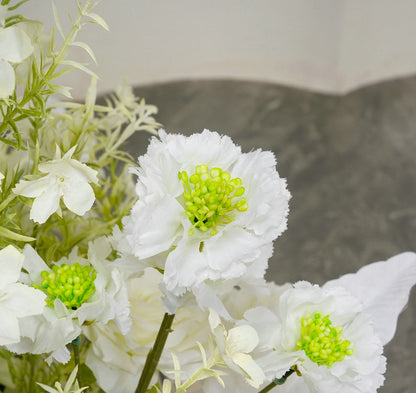 White Flower Arrangement, Centerpiece, Floor Flower, Wedding Engagement Bridal Shower Backdrop Customize Flower