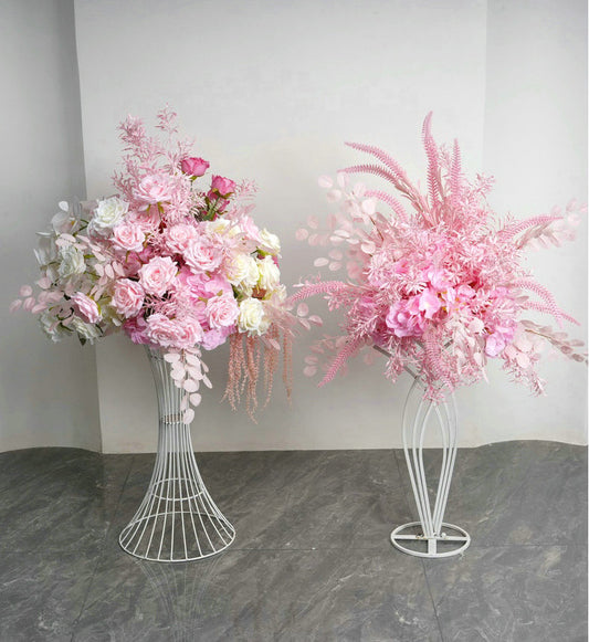 Light Pink Wedding Floral Table Centerpiece, Floral Ball, Dinner Party Home Business Decor