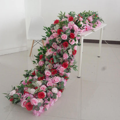 Attractive Artificial Flower Runner, Wedding, Bridal Shower Backdrop Decoration Flower Arrangement