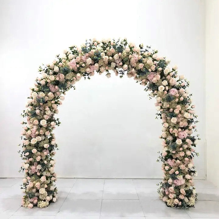 Ivory Rose, Babybreaths, Hydrangea, Butterfly orchid Archway Flower, Wedding Engagement Party, Stage Decors