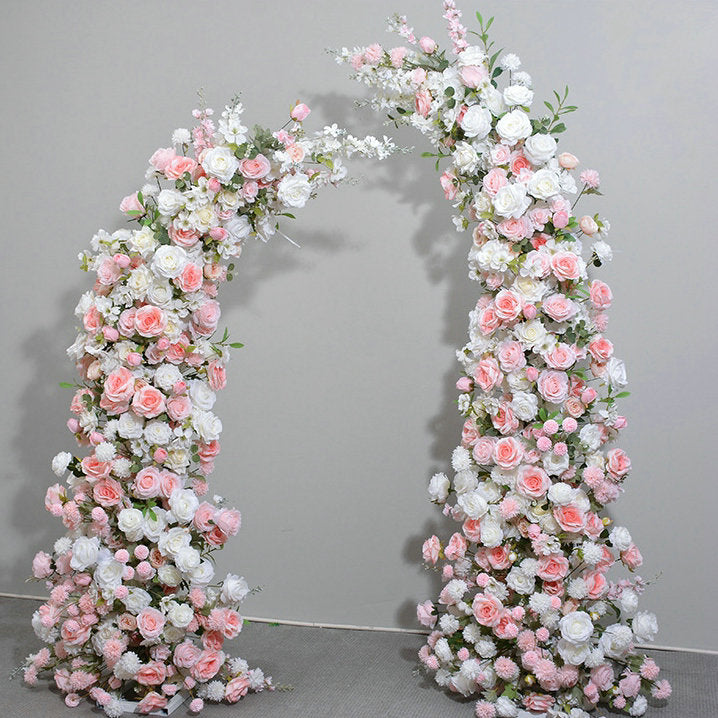 Champagne Artificial Wedding Flower Garland, Wedding Reception, Birthday Party Table Runner