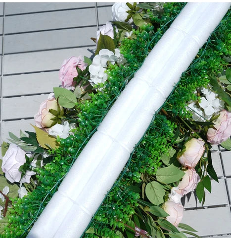 White, Blush Pink, Dusty Puprle Artificial Archway Flower, Wedding Engagement Backdrop Flower Garland