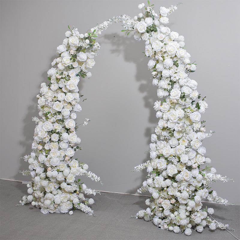 Artificial White Wedding Flower Arrangement, Wedding Reception, Birthday Party Table Runner, Various Size Custom Flower