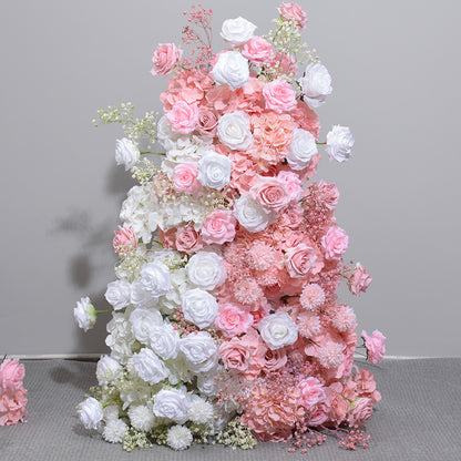 3D Artificial Flowers Arrangement, Wedding Party Arch Flower, Photo Booth Backdrop Decoration Accessories, Custom Various Sizes