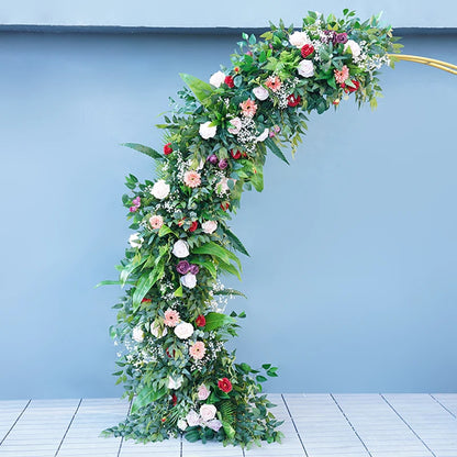 Artificial Wedding Archway Flower, Wedding Engagement Backdrop Flower Garland, Ceremony Reception Flower Runner