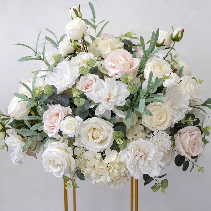 Flower Wedding Centerpiece,Artificial Ivory Light Pink Flower Ball,Business Decoration