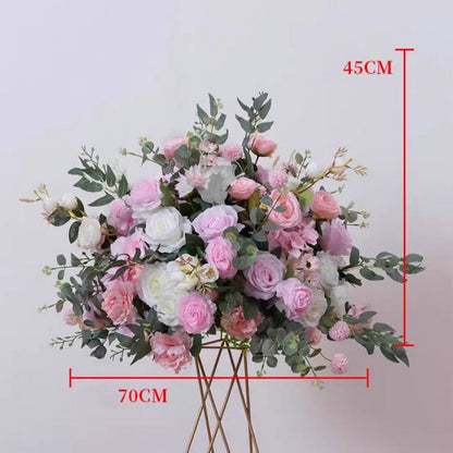 Artificial Flower Ball,Bright Pink Wedding Centerpiece,Road Leading Flower Props