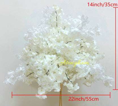 White Cherry Blossom Wedding Flower Ball Artificial Restaurant Flower Centerpiece Events Party Table Setting