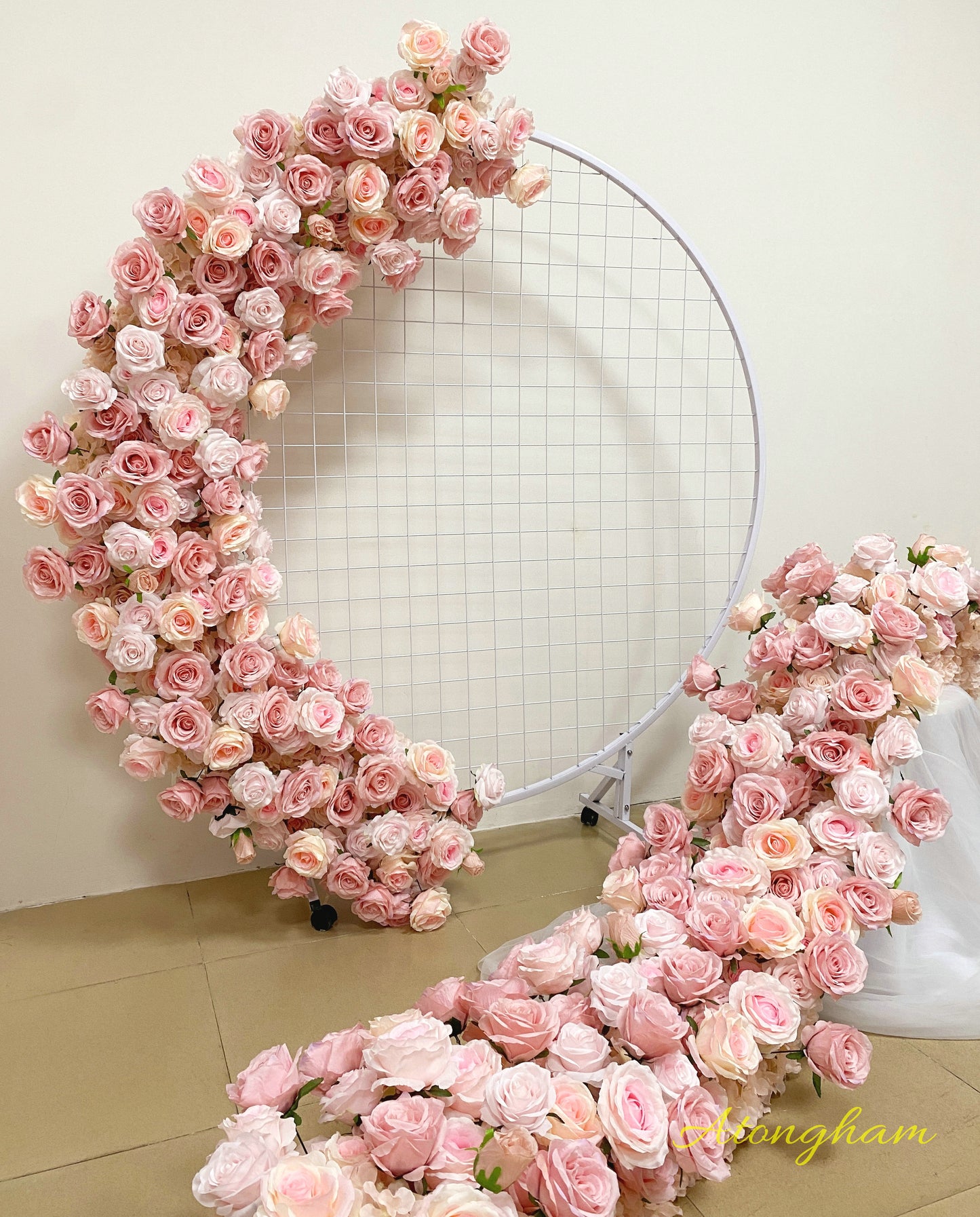 Blush Pink Wedding Flower Arrangement Aisle Flower Bridal Shower Photo Background Decoration Props