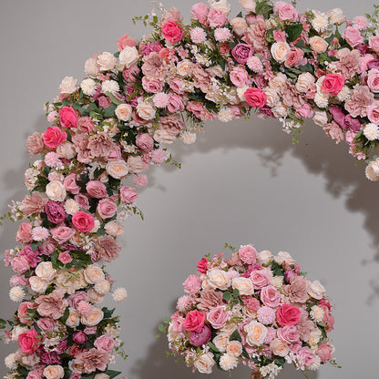 Colorful Archway Flower Garland, Wedding, Engagement Party Arch Flower, Photo Booth Backdrop Decor