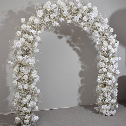 Cream Rose, Babybreaths Archway Flower Garland, Wedding, Engagement Party Arch Flower, Photo Booth Backdrop Decor