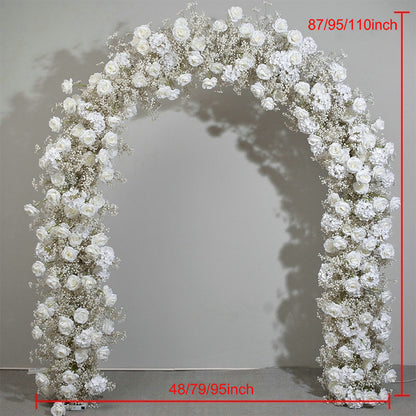 Cream Rose, Babybreaths Archway Flower Garland, Wedding, Engagement Party Arch Flower, Photo Booth Backdrop Decor