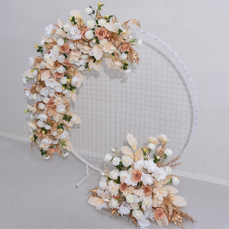 Peach, Dusty Pink Artificial Flower Garland, Wedding Road Lead Flower Runner, Wedding Birthday Party Baby Shower Backdrop Decoration