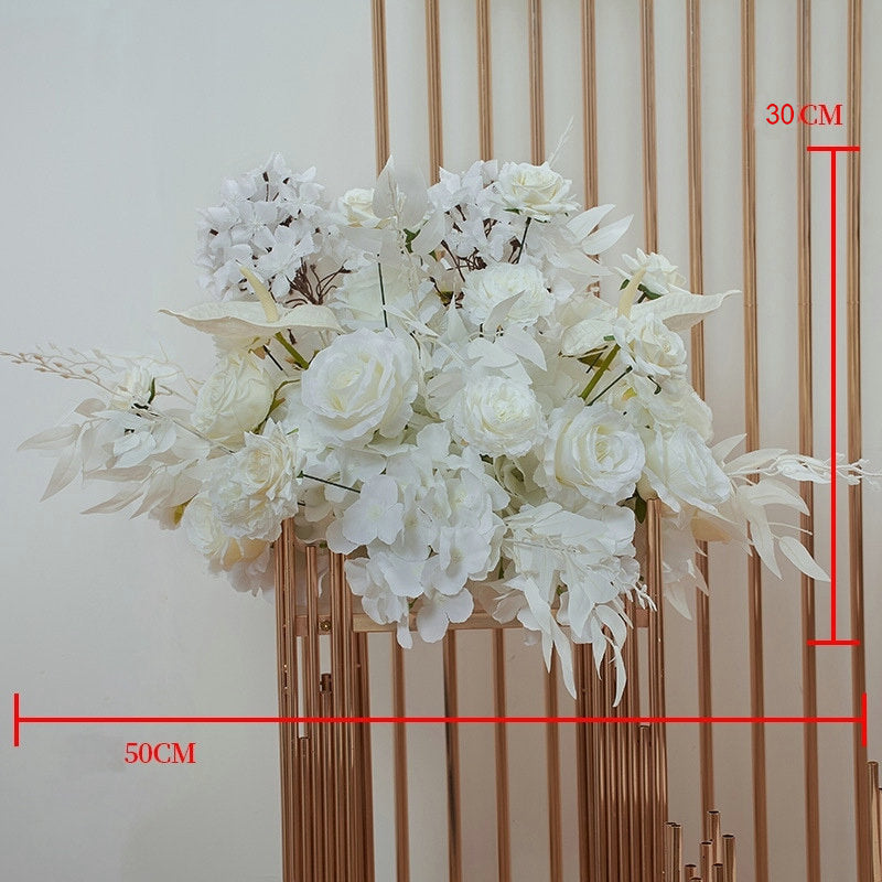 Custom Ivory Flower Arrangement, Flower Centerpiece, Wedding Reception, Restaurant Decoration