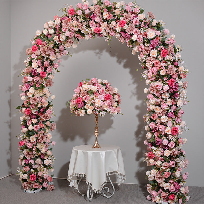 Colorful Archway Flower Garland, Wedding, Engagement Party Arch Flower, Photo Booth Backdrop Decor