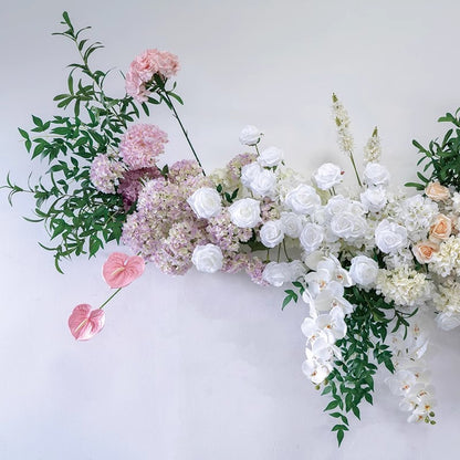 Multiple Color Artificial Row Flowers,Wedding Road Cited Flower,Wall Hanging Flowers,Flower Table Runner