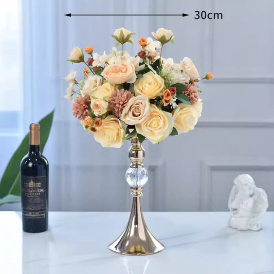 Champagne Artificial Flower Ball,Wedding Table Centerpieces,Road Lead Props