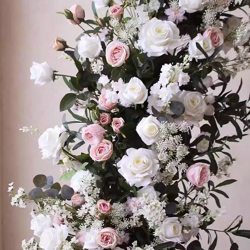 Ivory Baby Pink Archway Flower,Artificial Wedding Engagement,Hotel Arch Flower Decorations