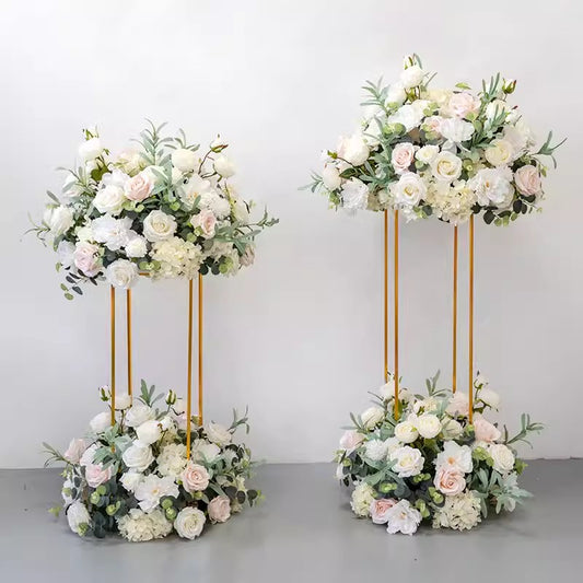 Flower Wedding Centerpiece,Artificial Ivory Light Pink Flower Ball,Business Decoration