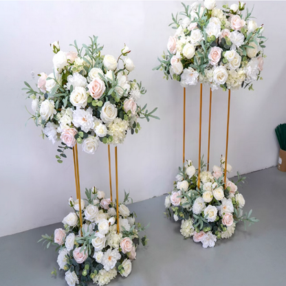 Flower Wedding Centerpiece,Artificial Ivory Light Pink Flower Ball,Business Decoration