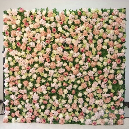 Dusty Rose Pink Noble Dark Purple White Flower Wall Background Simulation Flower Wall Panel Wedding Party Home Opening Ceremony Decoration