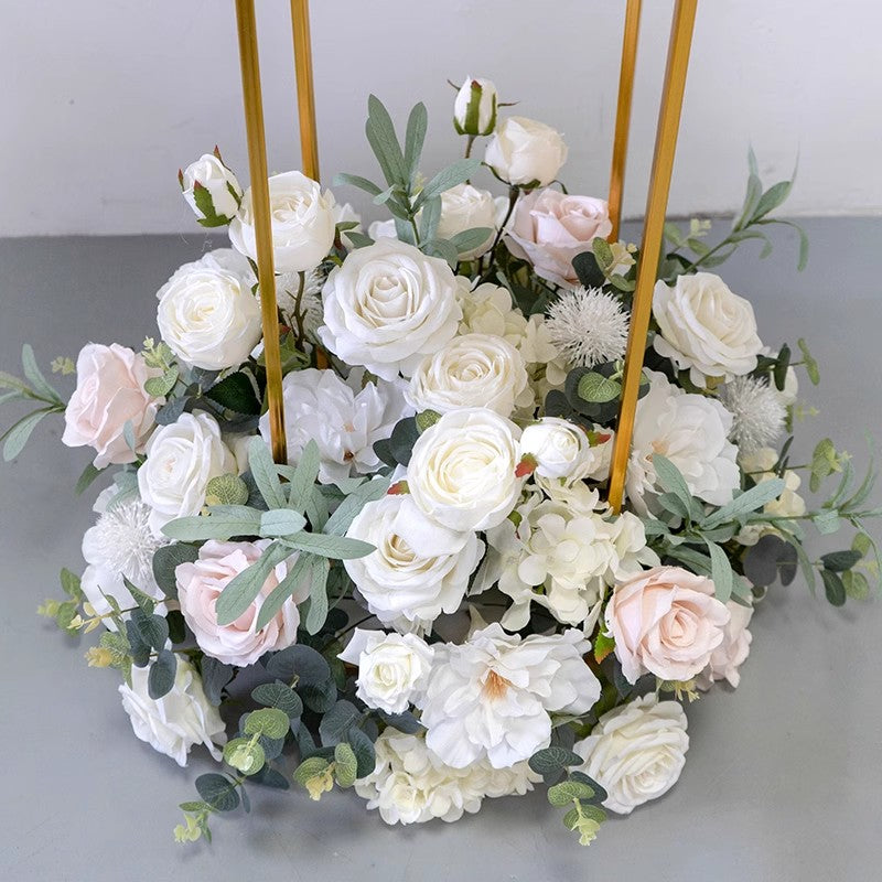 Flower Wedding Centerpiece,Artificial Ivory Light Pink Flower Ball,Business Decoration