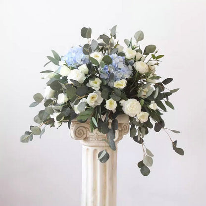 Artificial Wedding Centerpiece,White Ivory Flower Ball Table Centerpiece,Dinner Business Decor