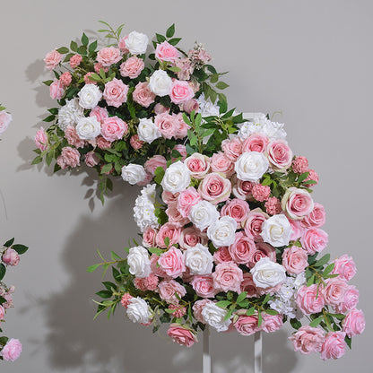 3D Artificial Flowers Garland, Wedding Party Arch Flower, Photo Booth Backdrop Decor, Custom Various Sizes