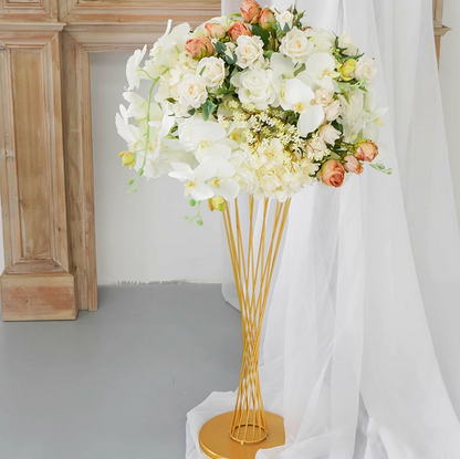 Cream White Artificial Flower Ball,Flower Table Centerpiece,Wedding Road Lead Flowers