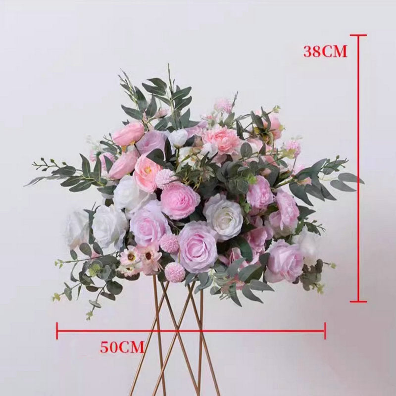 Artificial Flower Ball,Bright Pink Wedding Centerpiece,Road Leading Flower Props