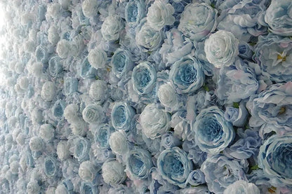 Baby Blue Light Blue Flower Wall Panel Wedding Party Festival Baby Shower Celebrations Decoration