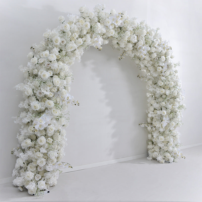 Elegant Ivory Archway Flower Garland, Wedding, Engagement Party Arch Flower, Photo Booth Backdrop Decor