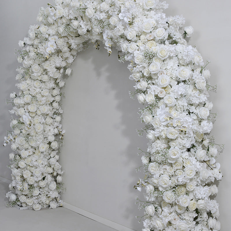 Elegant Ivory Archway Flower Garland, Wedding, Engagement Party Arch Flower, Photo Booth Backdrop Decor