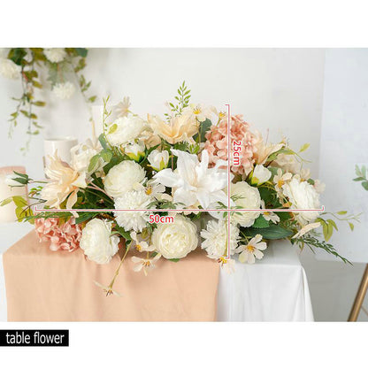 Artificial Peony Hydrangea Row Flowers,Wedding Centerpiece,Road Lead Flowers,Wall Hanging Flowers,Flower Table Runner