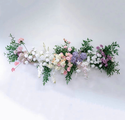 Multiple Color Artificial Row Flowers,Wedding Road Cited Flower,Wall Hanging Flowers,Flower Table Runner