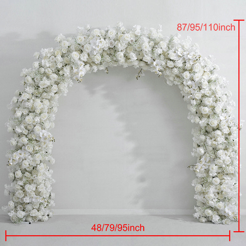 Elegant Ivory Archway Flower Garland, Wedding, Engagement Party Arch Flower, Photo Booth Backdrop Decor